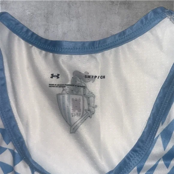 Under Armour White and Blue Tank Tops  size: S UNDERWEAR - Picture 5 of 5